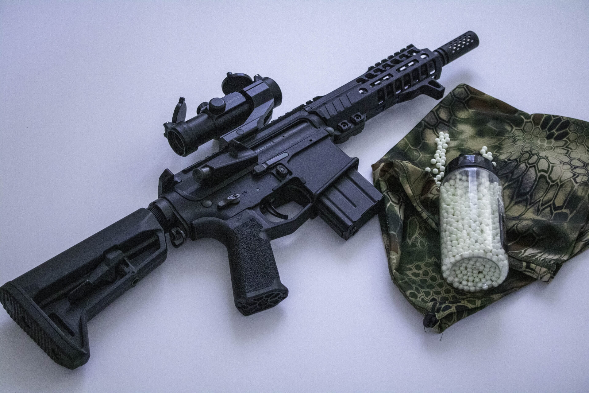 マシンガンと玉